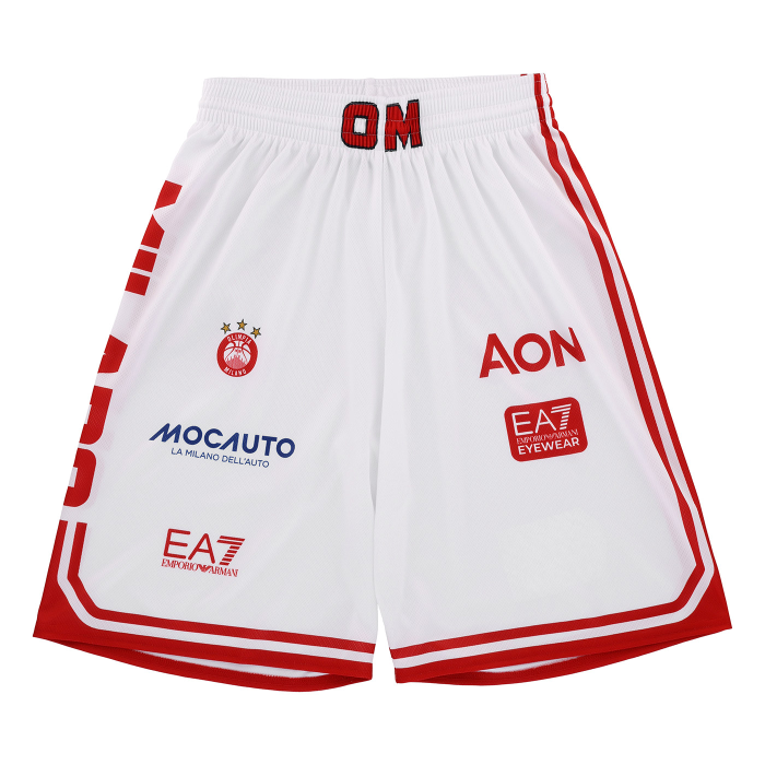 OLIMPIA MILANO PANTALONCINI REPLICA CAMPIONATO BIANCHI 26/27 - BAMBINO
